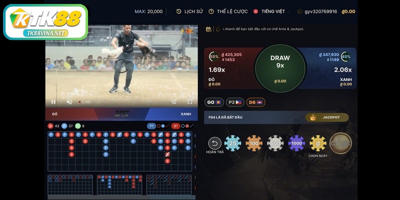 Đối tác GA28 phát sóng đá gà chất lượng cao tại TK88